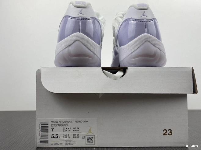 Rep TBkick Air Violet AH7860-101 11 Jordan Pure WMNS Low 0704